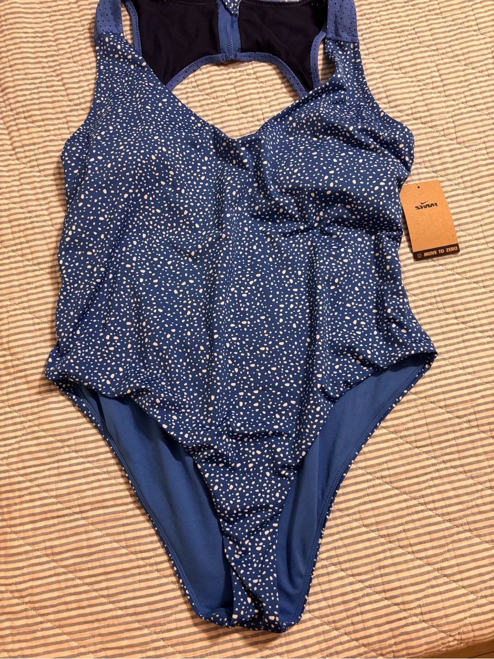 NIKE Swimsuit -  Blue Speckle One-Piece Swimwear